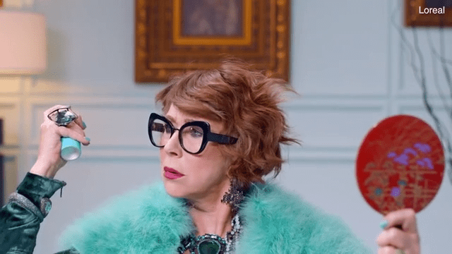  Fans of the 73-year-old Oscar winner may struggle to work out who she is at the start of the advert for L’Oréal Paris