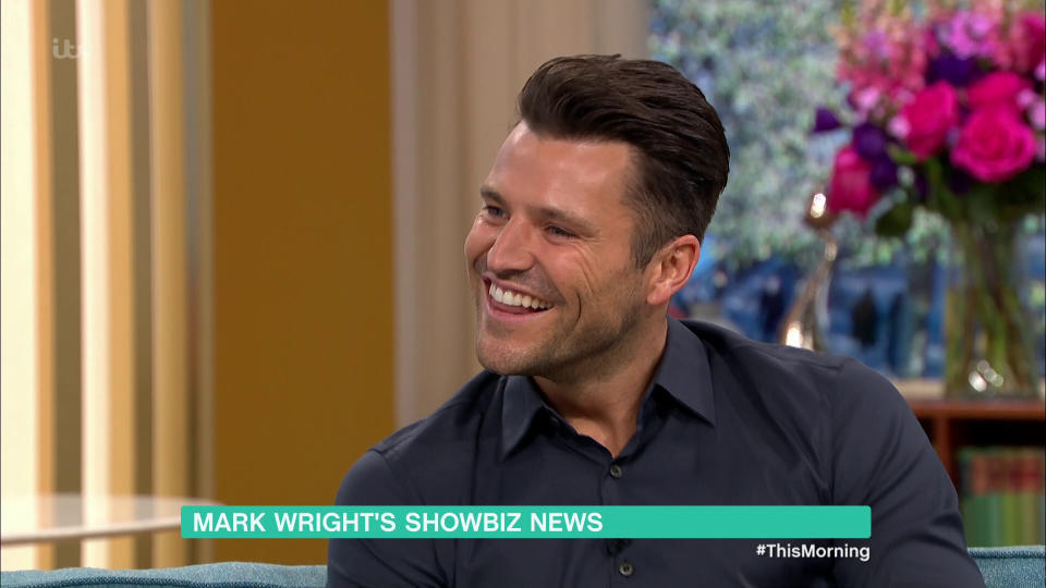  Mark Wright has congratulated wife Michelle Keegan on winning Rear of the Year