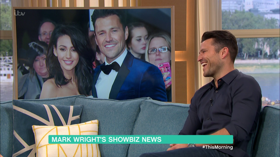  Mark appeared on today's This Morning to present the showbiz news