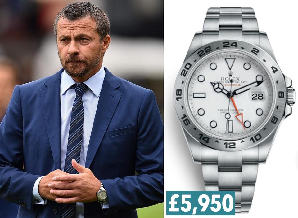  Slavisa Jokanovic was spotted wearing a Rolex at Craven Cottage