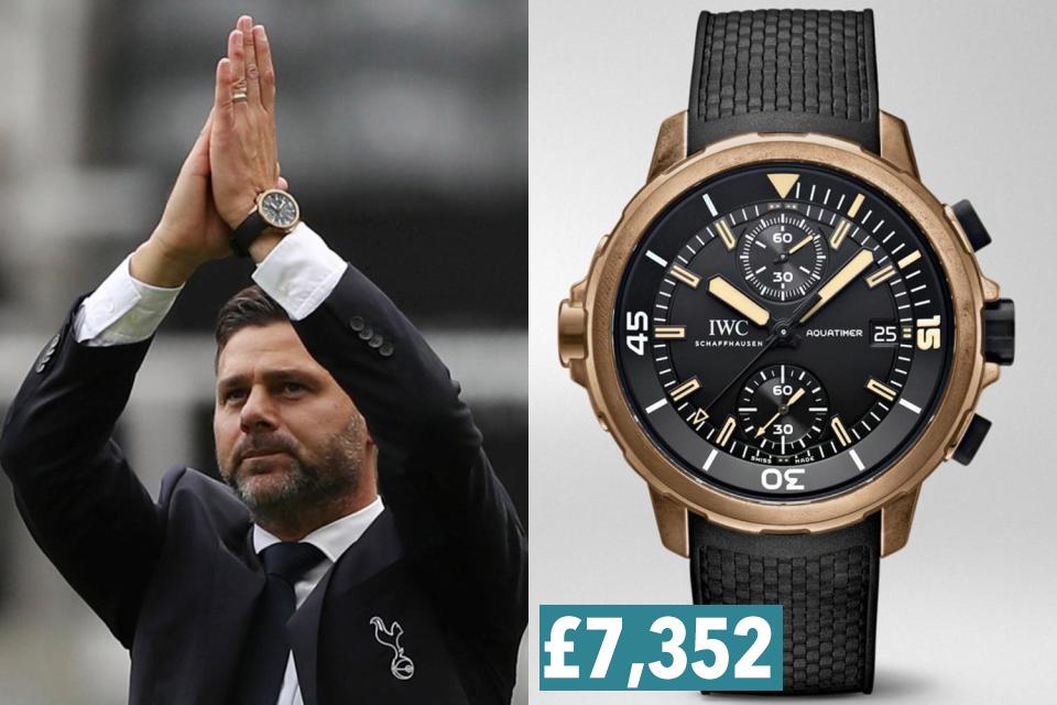  Mauricio Pochettino made sure everyone got a glimpse of his watch as he clapped the fans