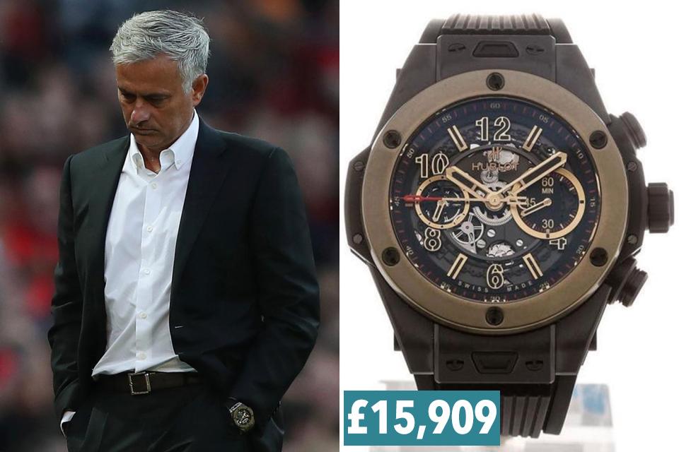  Jose Mourinho guided his team to glory with the watch on his wrist