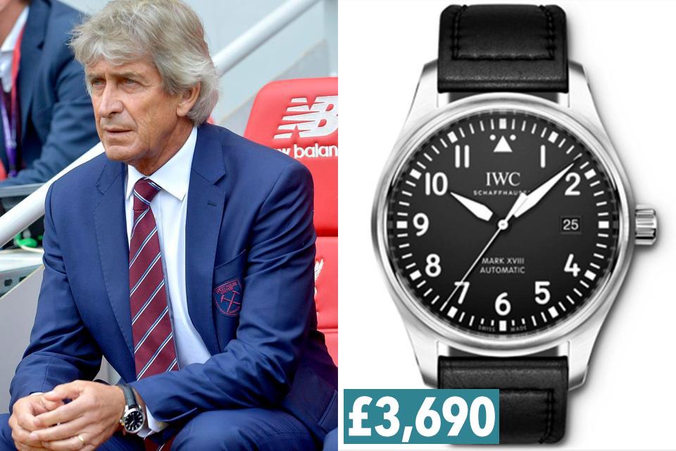  Manuel Pellegrini's watch has a 42 hour power reserve