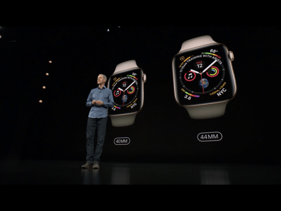  The Apple Watch Series 4 was revealed on stage