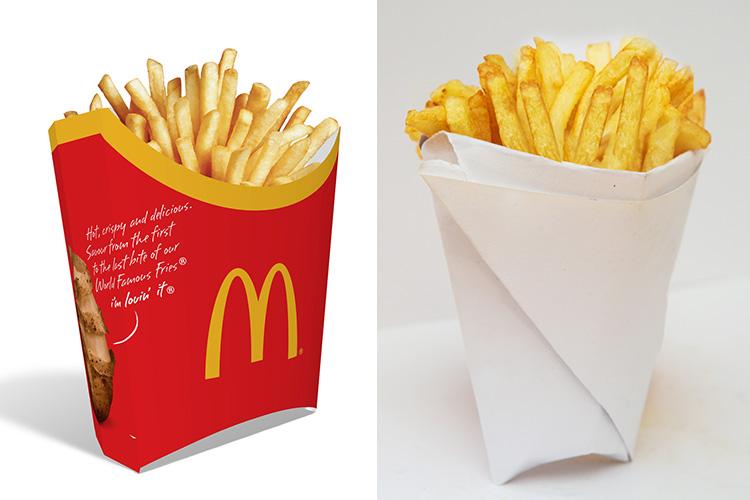  The secret of good fries is in the thickness and McDonald's has it down to a fine art