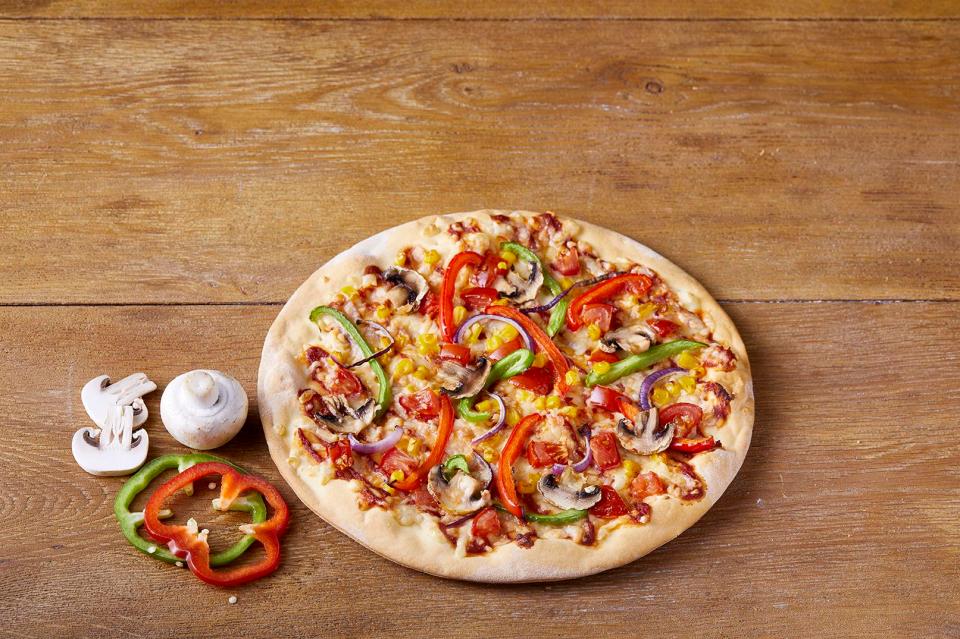  The Domino's Veggie Supreme is being trialled in some branches across the UK