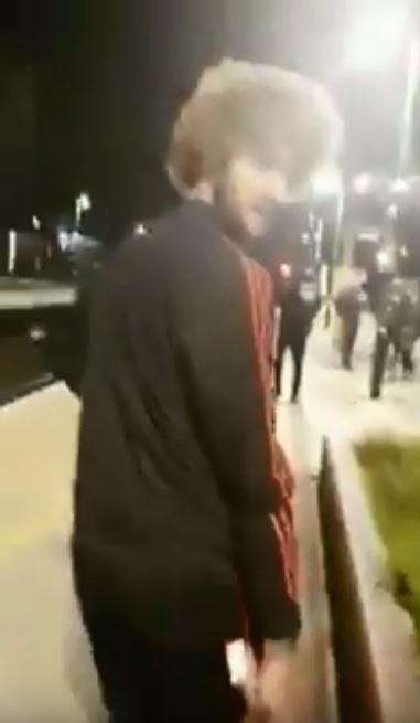  The man followed Fellaini and his United team-mates down the platform as they got the train home after their win over Watford