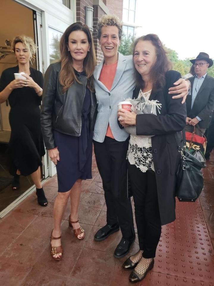  Janice with fellow accuser Andrea Constand outside the Montgomery County Court, Pennsylvania following Cosby's sentence