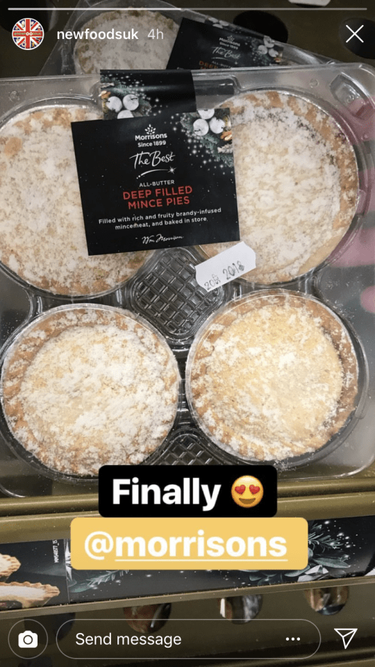  Morrisons is already stocking mince pies