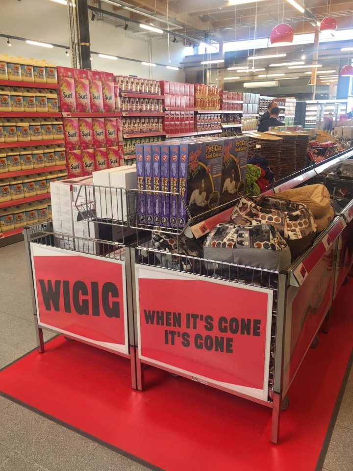  Jack's has its own version of the Aldi Specialibuys aisle called WIGIG - which stands for "when it's gone, it's gone"