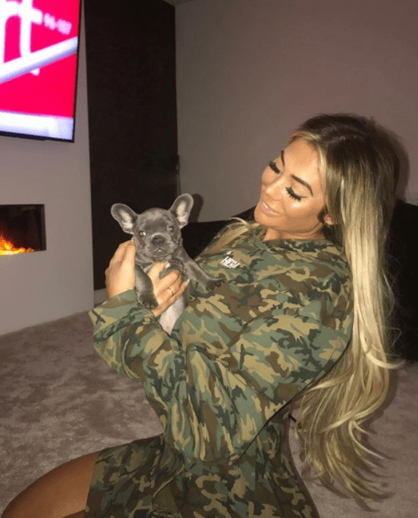  Chloe Ferry has been hounded by vile trolls after buying a French Bulldog puppy