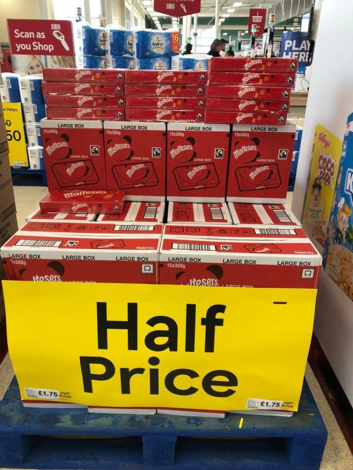  The half price offer was spotted in Tesco by one HotUKDeals user