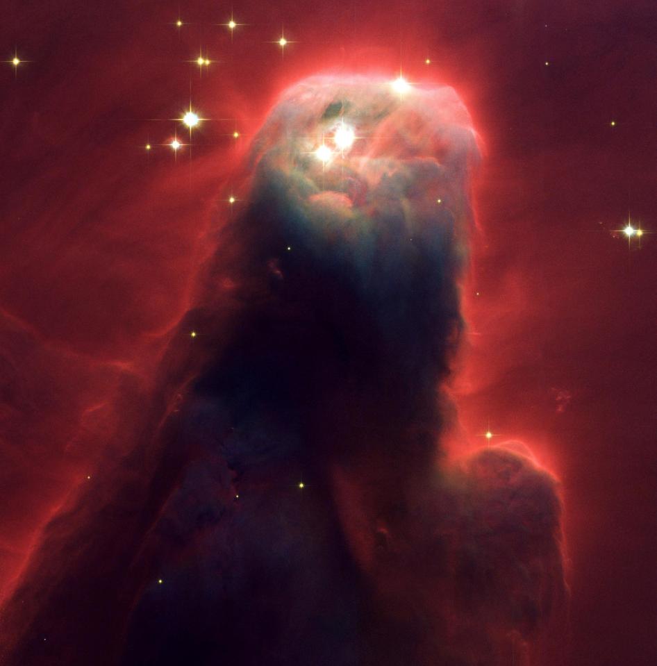  The Cone Nebula, also known as the Jesus Christ Nebula, looks to some like Jesus praying