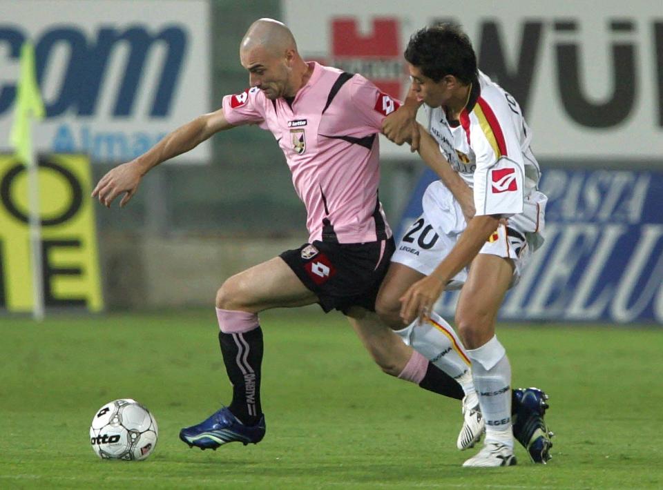  The midfielder made 107 appearances for Italian side Palermo