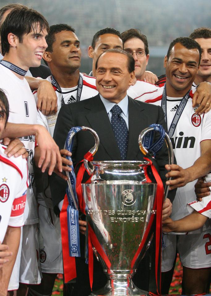  The Rossoneri won five European Cups under Berlusconi's ownership