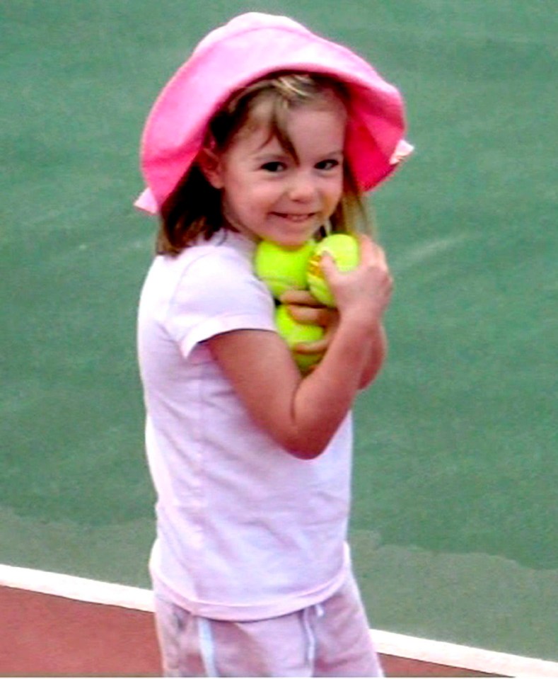 British girl Madeleine McCann, who was allegedy abducted 03 May 2007 from the resort apartment where she was on vacation with her family in the Algarve