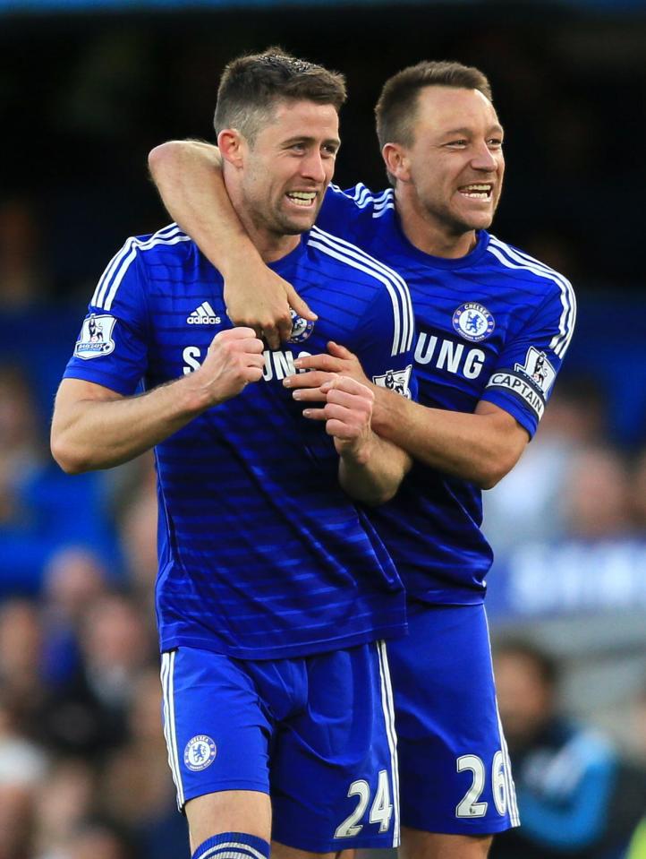  Aston Villa want Gary Cahill, left, after missing out on John Terry