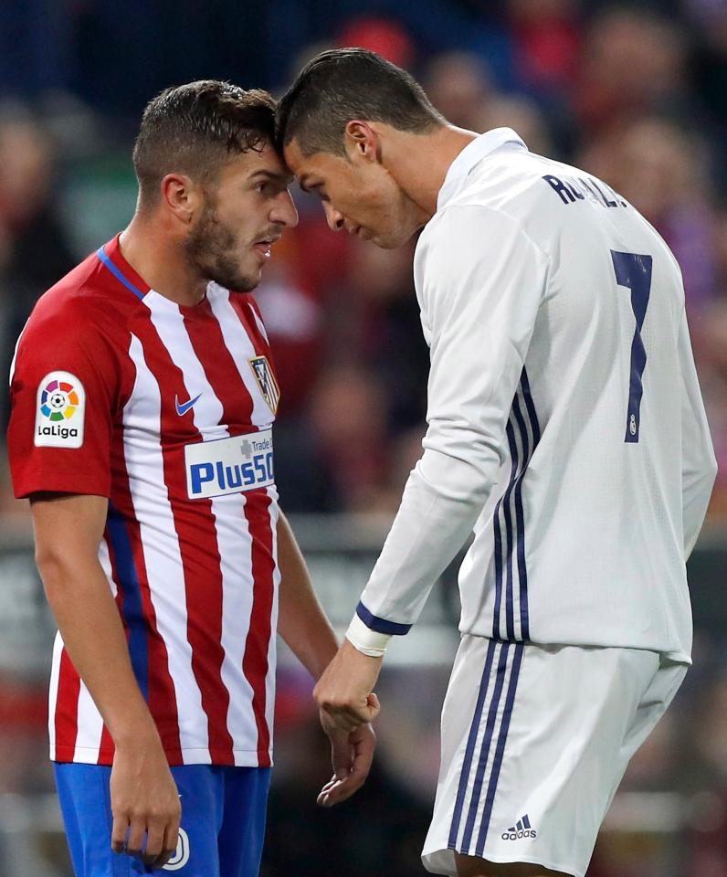  Ronaldo and Koke go head-to-head after the incident