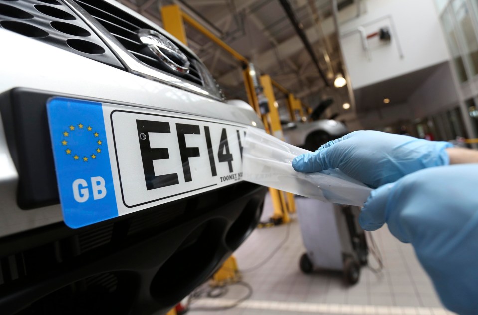 The Government makes millions from personalised plates each year