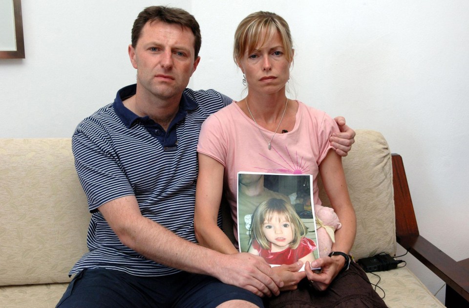 Kate and Gerry McCann make an appeal at a press conference in the holiday resort of Praia da Luz, Portugal on Monday, May 7, 2007