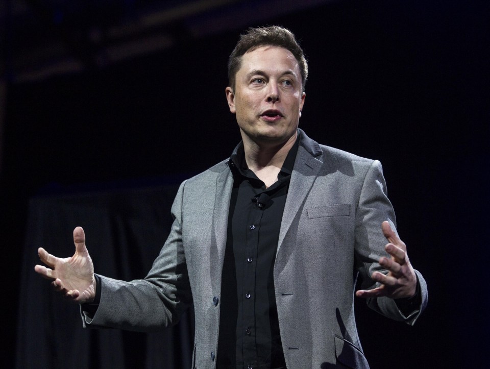 Elon Musk giving a presentation in 2015