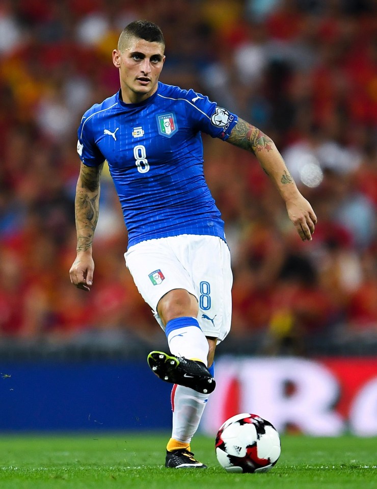 Marco Verratti will hope to play a key part of Italy’s international revival