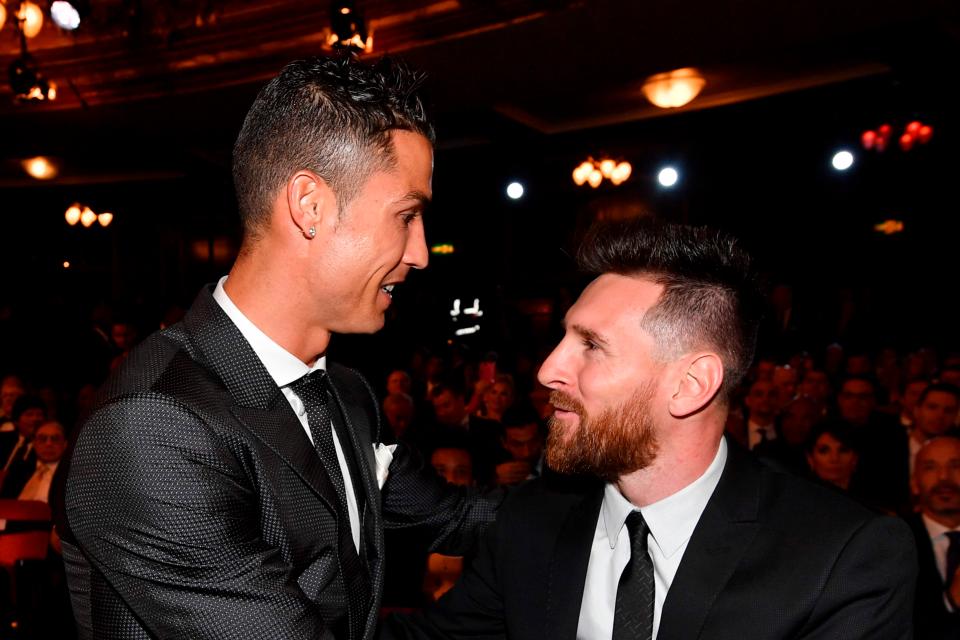  Cristiano Ronaldo and Lionel Messi at an awards ceremony in the past - but they both snubbed the Fifa best this year