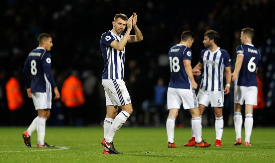 Gareth McAuley left West Brom at the end of the 2017-18 season