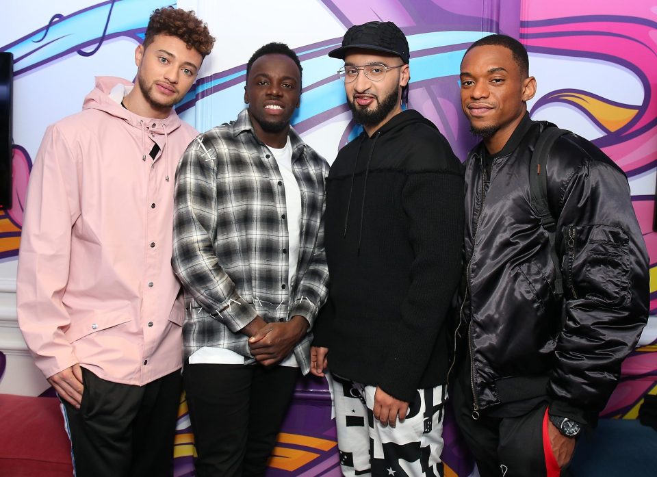  Myles, here with his Rak-Su bandmates, treats Gabby like a princess according to pals