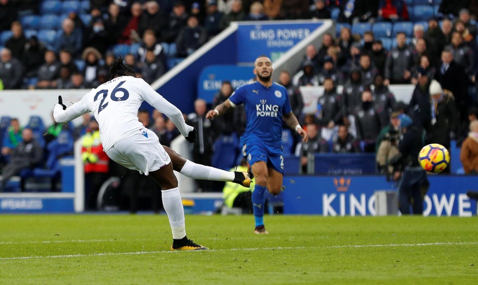 He scored six goals last season, including in Palace’s 3-0 win at Leicester in December