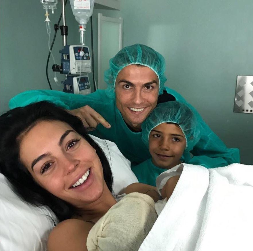  Ronaldo's partner Georgina gave birth to baby daughter Alana Martina on November 12, 2017