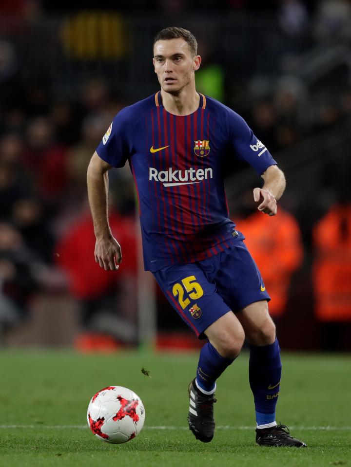  Former Arsenal centre-back Thomas Vermaelen is a peripheral figure at the Nou Camp