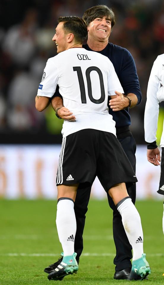  The relationship between Low and Ozil appears to have broken down