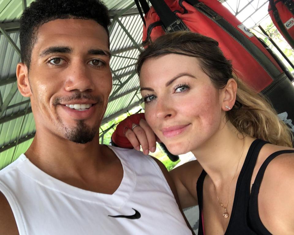  Manchester United's defender shares the house with wife Sam