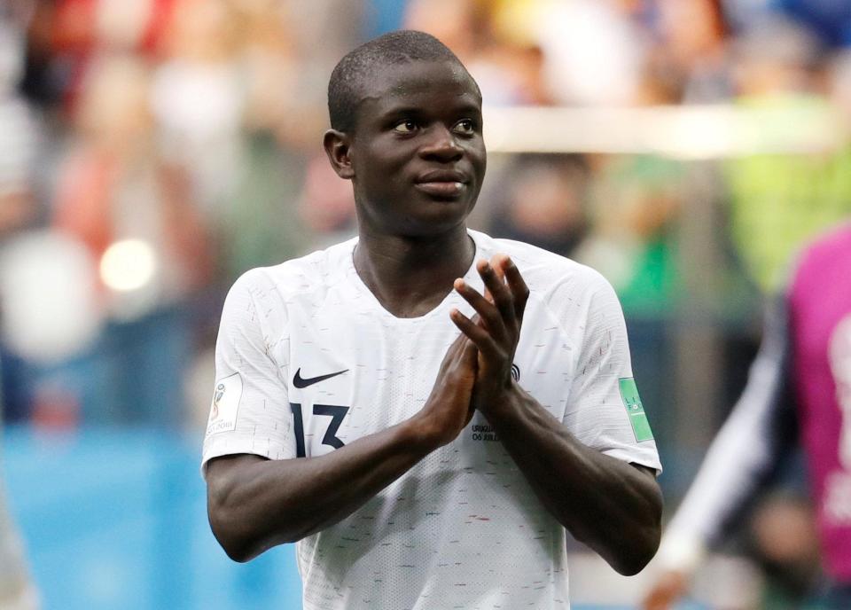  N'Golo Kante enjoyed a surprise Saturday night after missing his Eurostar back to France