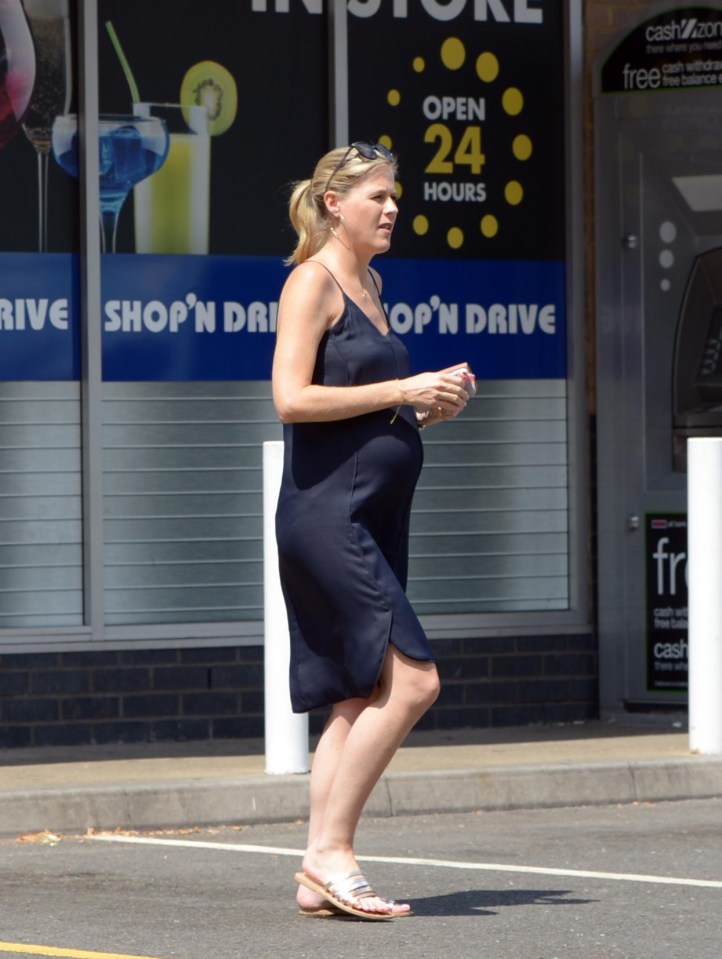 Ali, 40, showed off her bump in July of this year