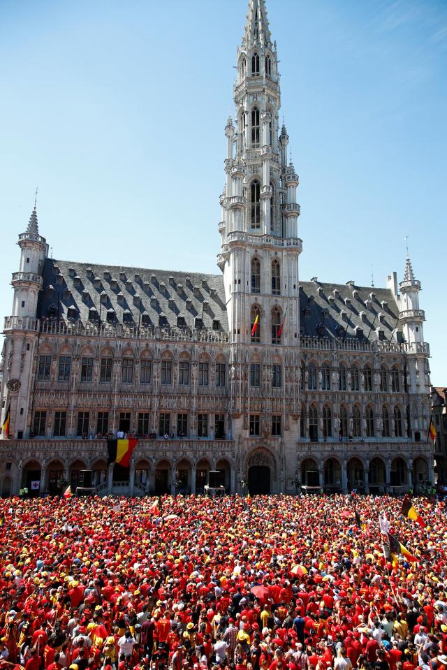  Fans flocked to Brussels to welcome back the World Cup heroes