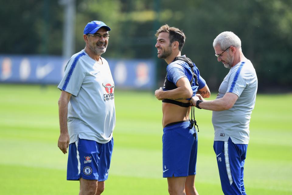  Fabregas is finding it hard to convince Maurizio Sarri he should start in the Chelsea midfield