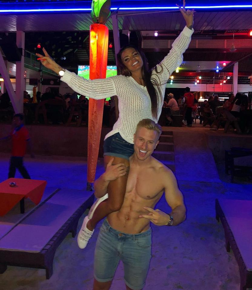  The Sun Online revealed that Katie had been out with minted high-flyer Alex Adderson behind Kris’ back, leaving their romance on the rocks (pictured together on holiday)