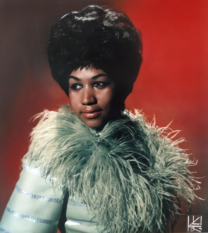 The "Queen of Soul" Aretha Franklin poses for a portrait with circa 1967.