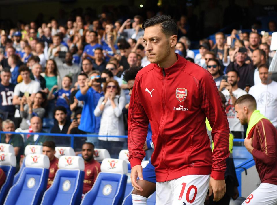  Mesut Ozil was handed the No.10 jersey for Arsenal this summer - his only chance to now wear it