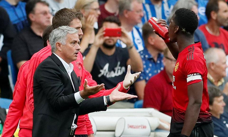  Pogba, right, and Mourinho's relationship has come under increased scrutiny this season