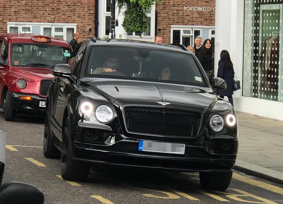  Beckham was caught speeding at 59mph in a Bentley Bentayga