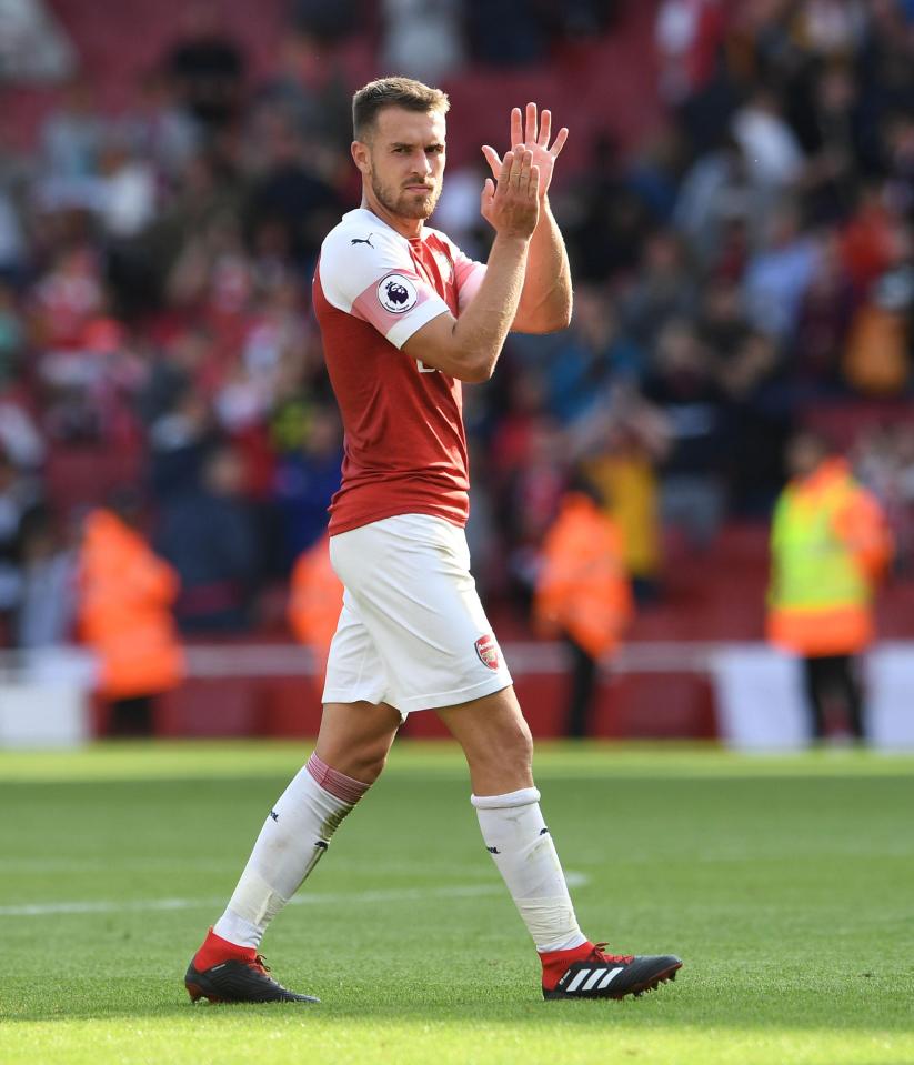  Aaron Ramsey's contract runs out at the end of the season