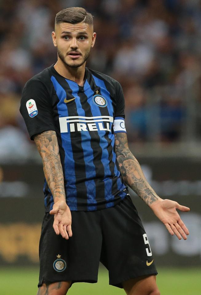  Mauro Icardi has a £98million release clause in his Inter Milan contract