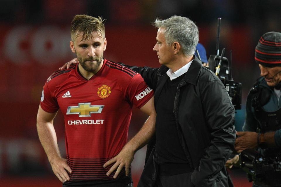  Mourinho is desperate to tie Luke Shaw, left, down to a new long-term deal