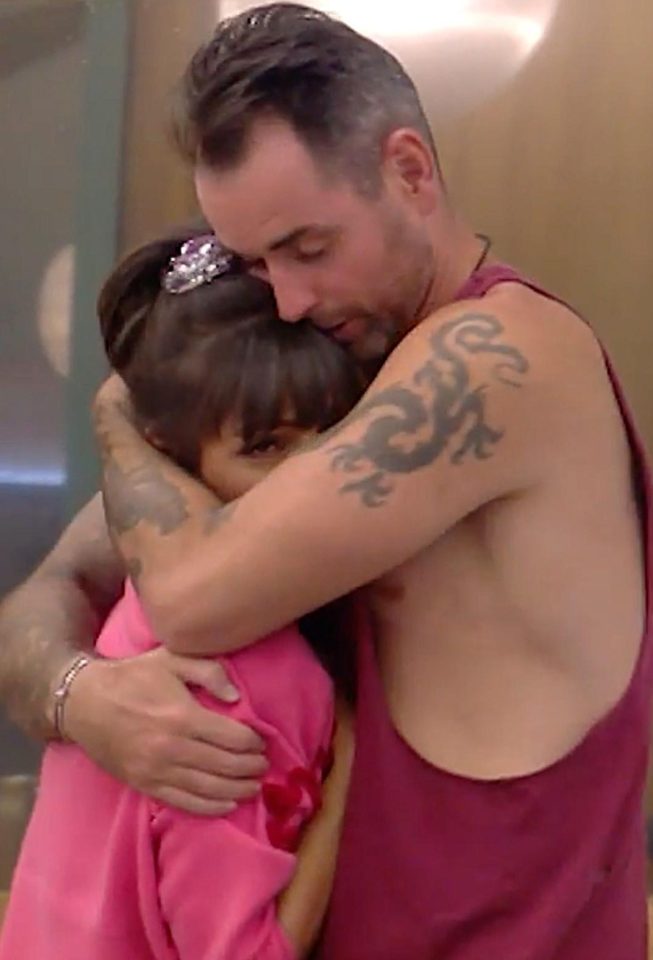  Ben hugs Roxanne and later called her his 'soulmate' on the Channel 5 show