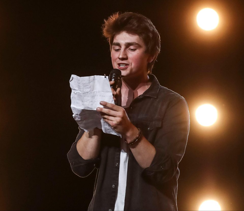  Brendan Murray sang Ella Eyre’s version of the hit song We Don’t Have to Take Our Clothes Off during his audition