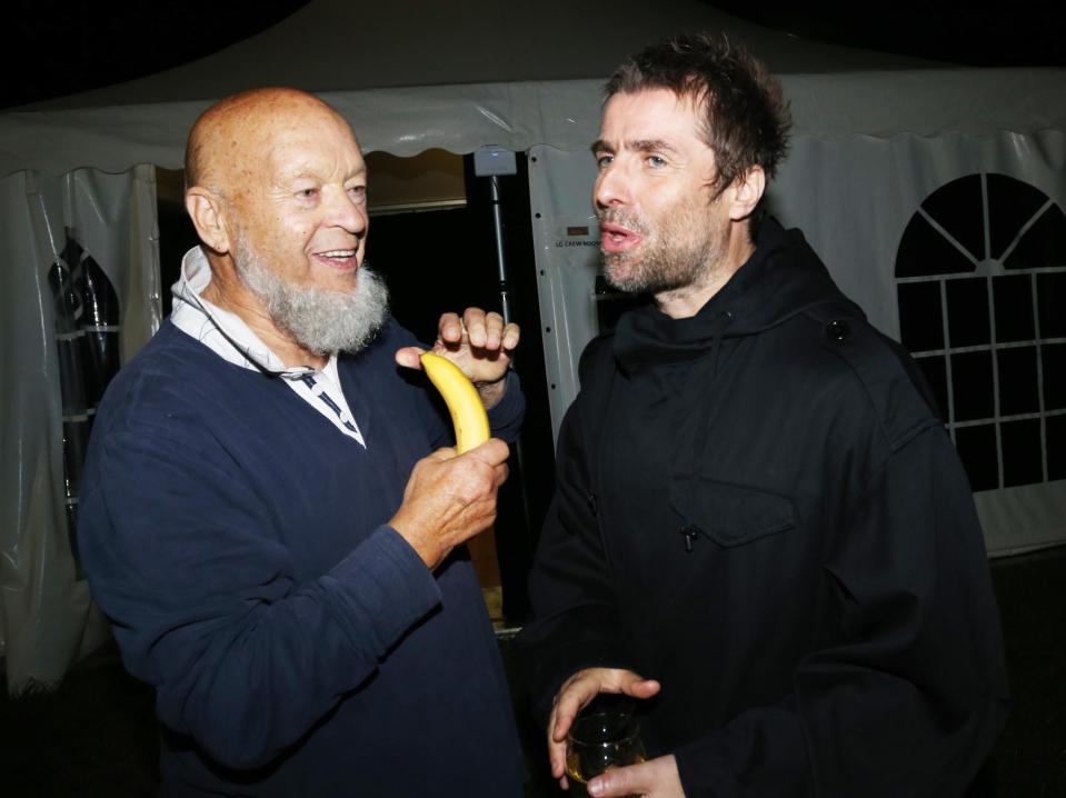  Is Liam being teased by Glasto boss Michael Eavis?