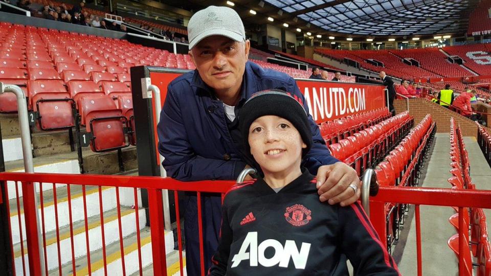  Jose Mourinho was labelled 'classy' as he spent time with fans at Old Trafford on Friday night